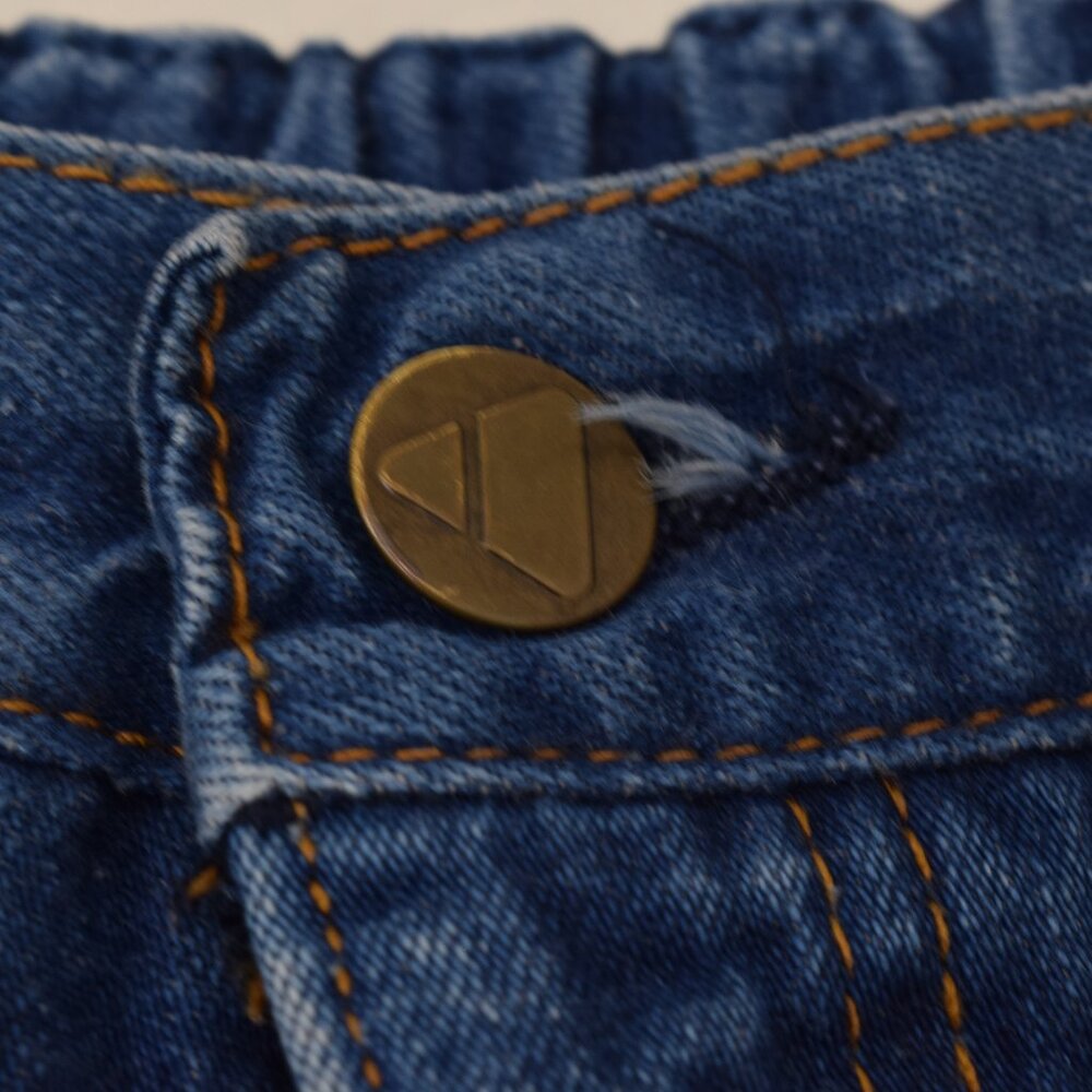 Vintage 1980s Blue‎ High-Waisted Cotton Shorts by Liz Claiborne | 22-24 waist - Picture 9 of 13